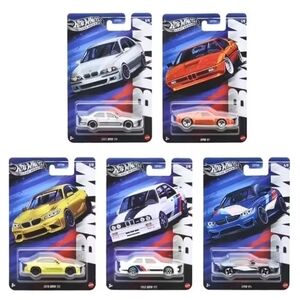 New Hot Wheels BMW Set 2025 Silver Series M1 M2 M3 M4 M5 1:64 5pcs